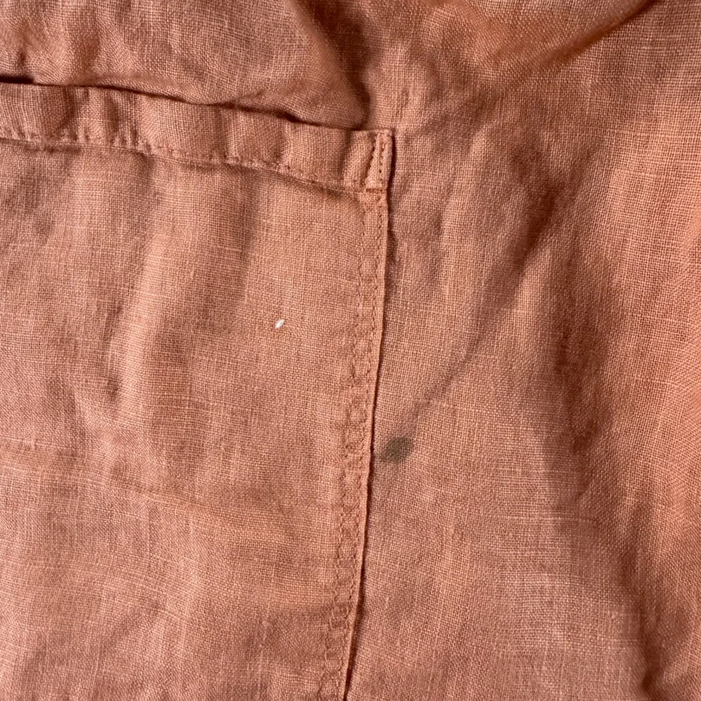 Ellen Tracy Linen Blend Drawstring Waist Shorts‎ Peach Coral Women's XL - Picture 7 of 7